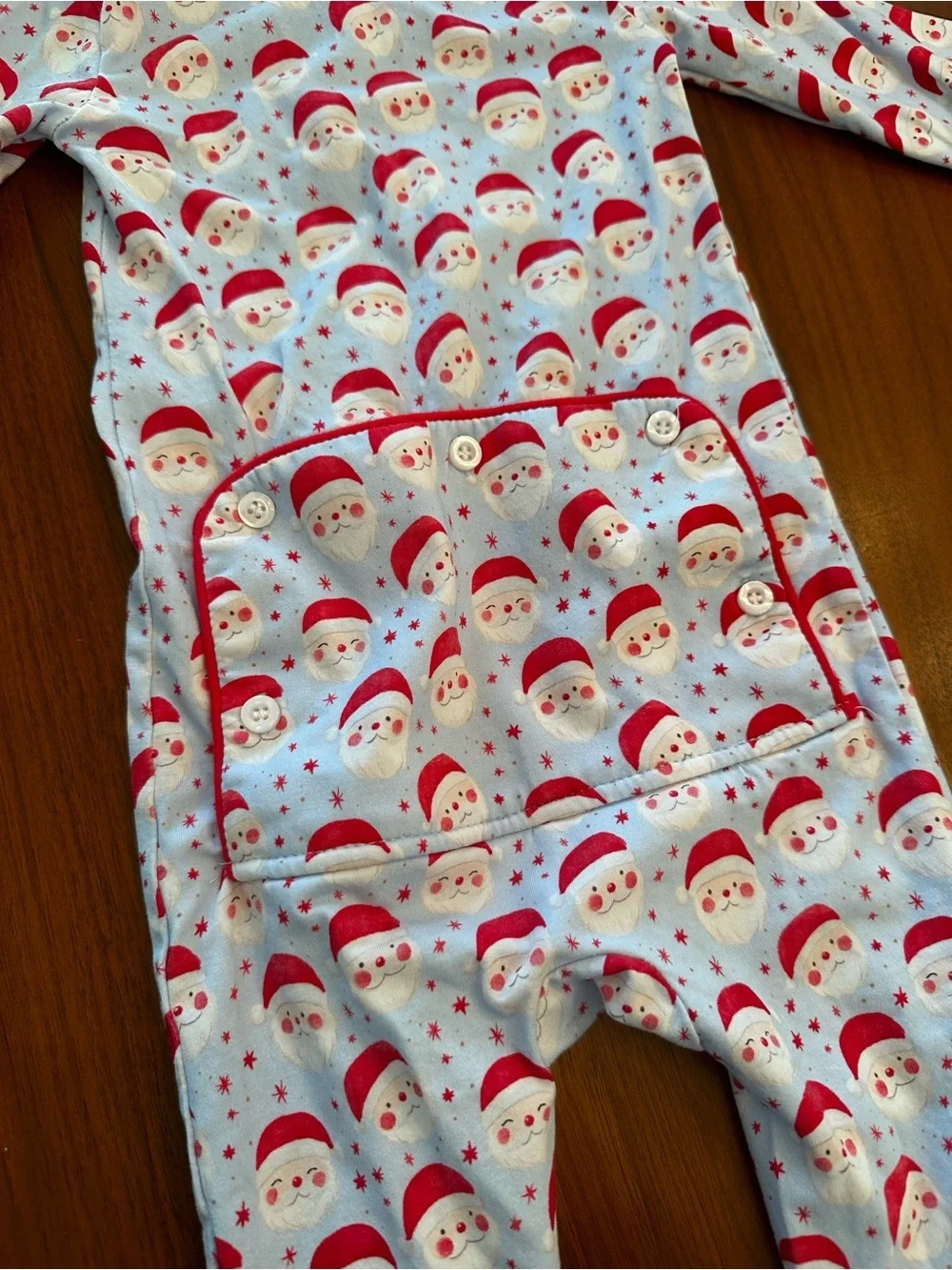 Cecil and Lou Santa Print Holiday Pajama One-Piece Boys size 18-24 months